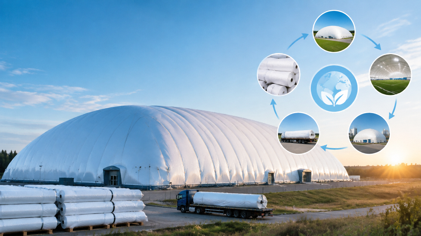 The Canadian government has issued a public tender for the disposal of a large air-supported structure