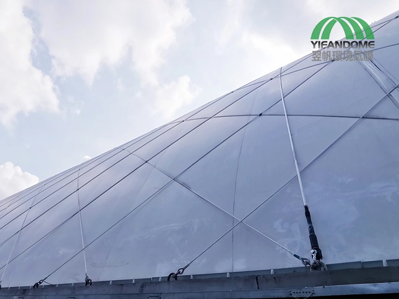 steel cable mesh system of the air dome structure