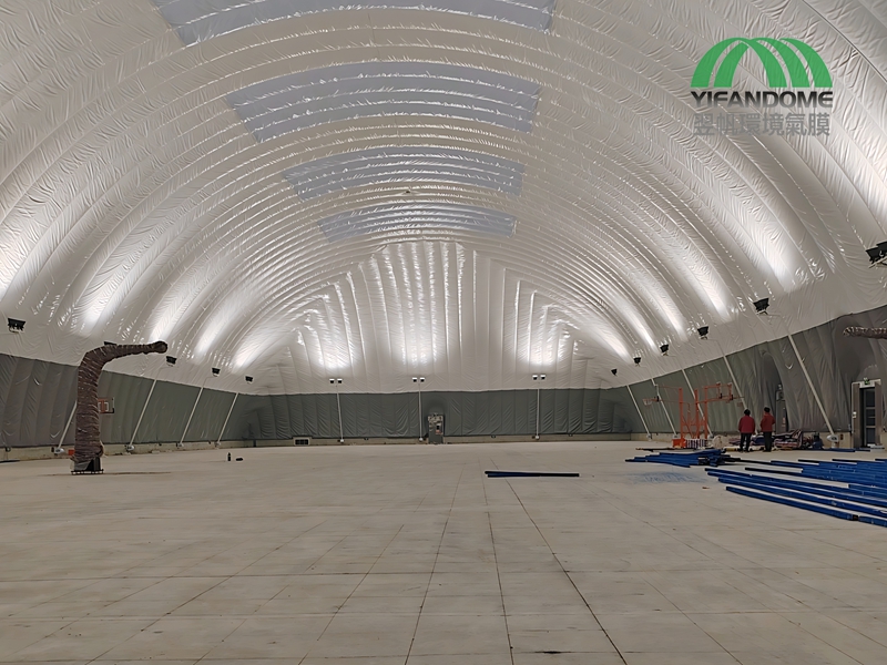 struction air membrane basketball gymnasium