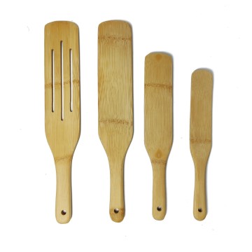 4-Piece Multi-Size Bamboo Spatula Set | 13-Year Factory