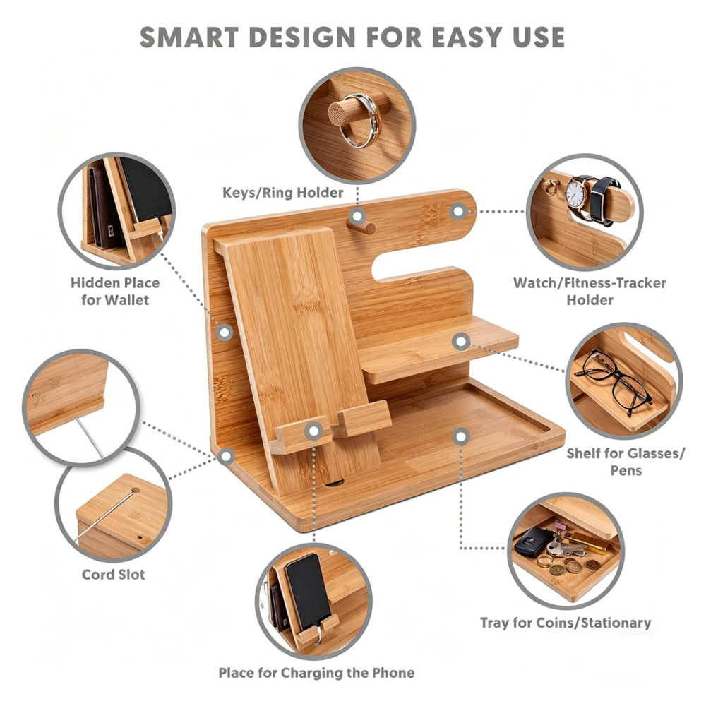 Bamboo Docking Station Men's Desktop Organizer & Phone Stand (2).jpg