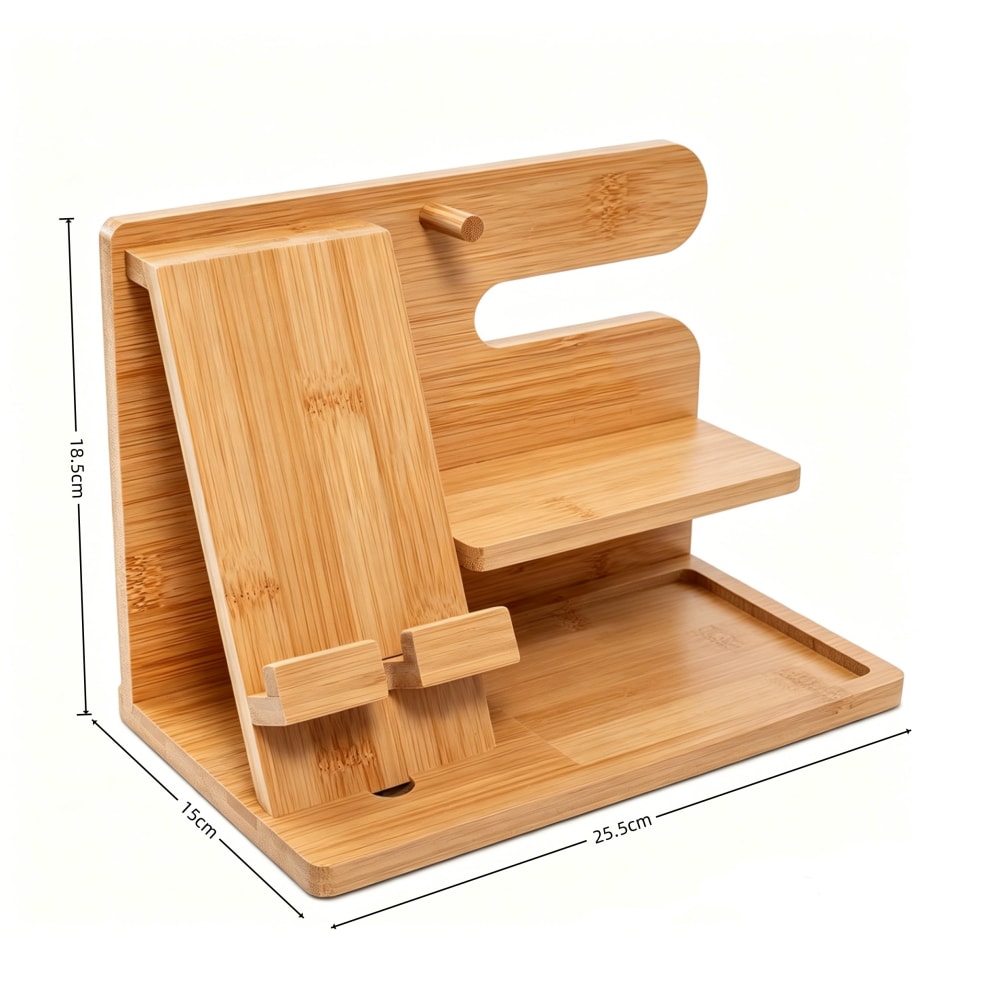 Bamboo Docking Station Men's Desktop Organizer & Phone Stand (3).jpg