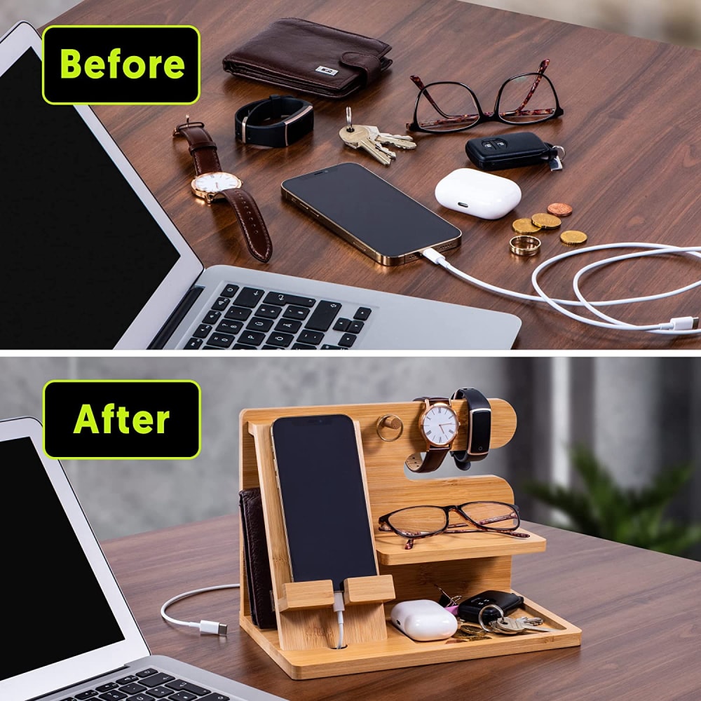 Bamboo Docking Station Men's Desktop Organizer & Phone Stand (7).jpg