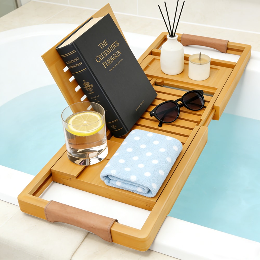 Extendable Bamboo Bathtub Tray Luxury Spa Caddy for Tub (7).jpg
