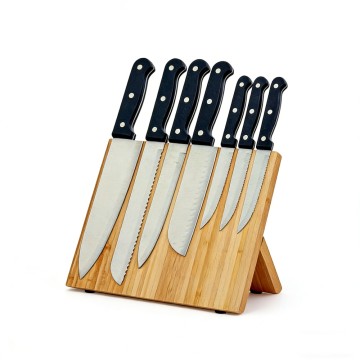 Foldable Magnetic Bamboo Knife Holder | Space-Saving Knife Board