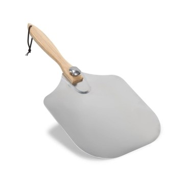 Professional Aluminum Pizza Peel | Foldable Wooden Handle 60cm