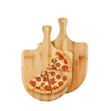 Professional Bamboo Pizza Peel with Handle | Large Pizza Paddle