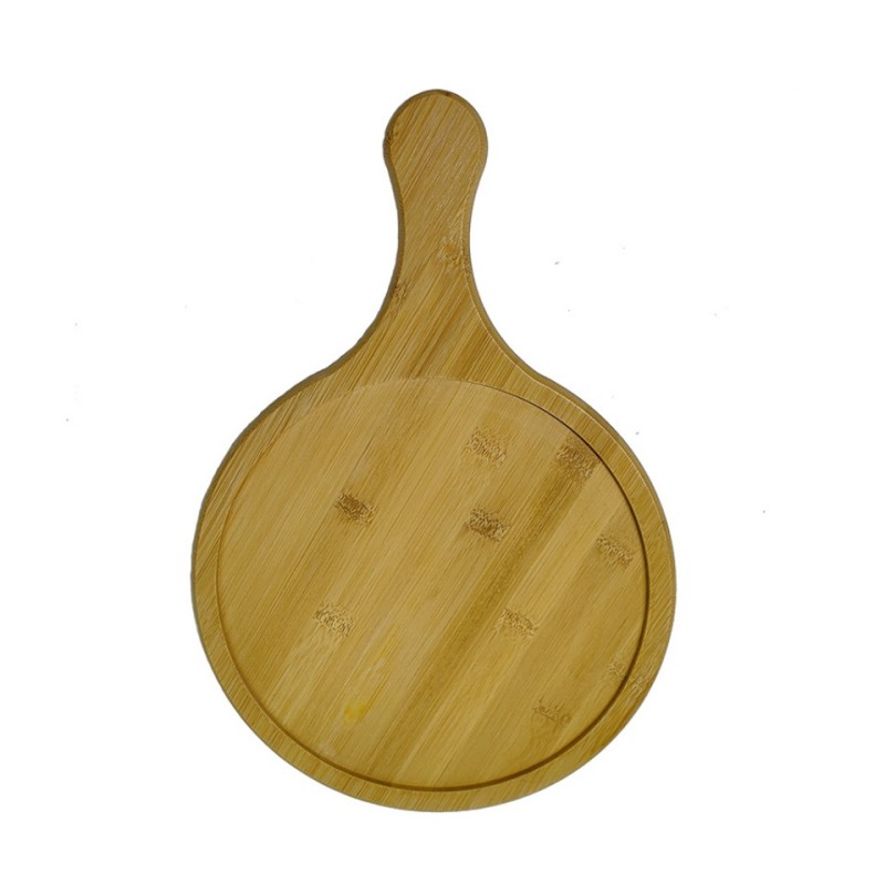 Premium Bamboo Round Pizza Board with Handle Pizza Peel (1).jpg