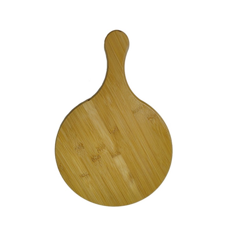 Premium Bamboo Round Pizza Board with Handle Pizza Peel (2).jpg