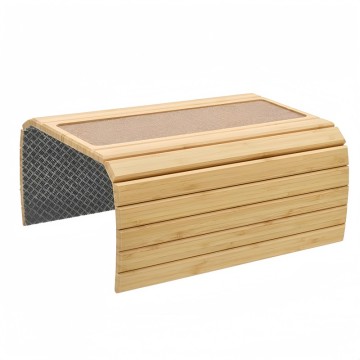 Plato òganizatè akoudwar sofa banbou fleksib ak tapi kanape fleksib