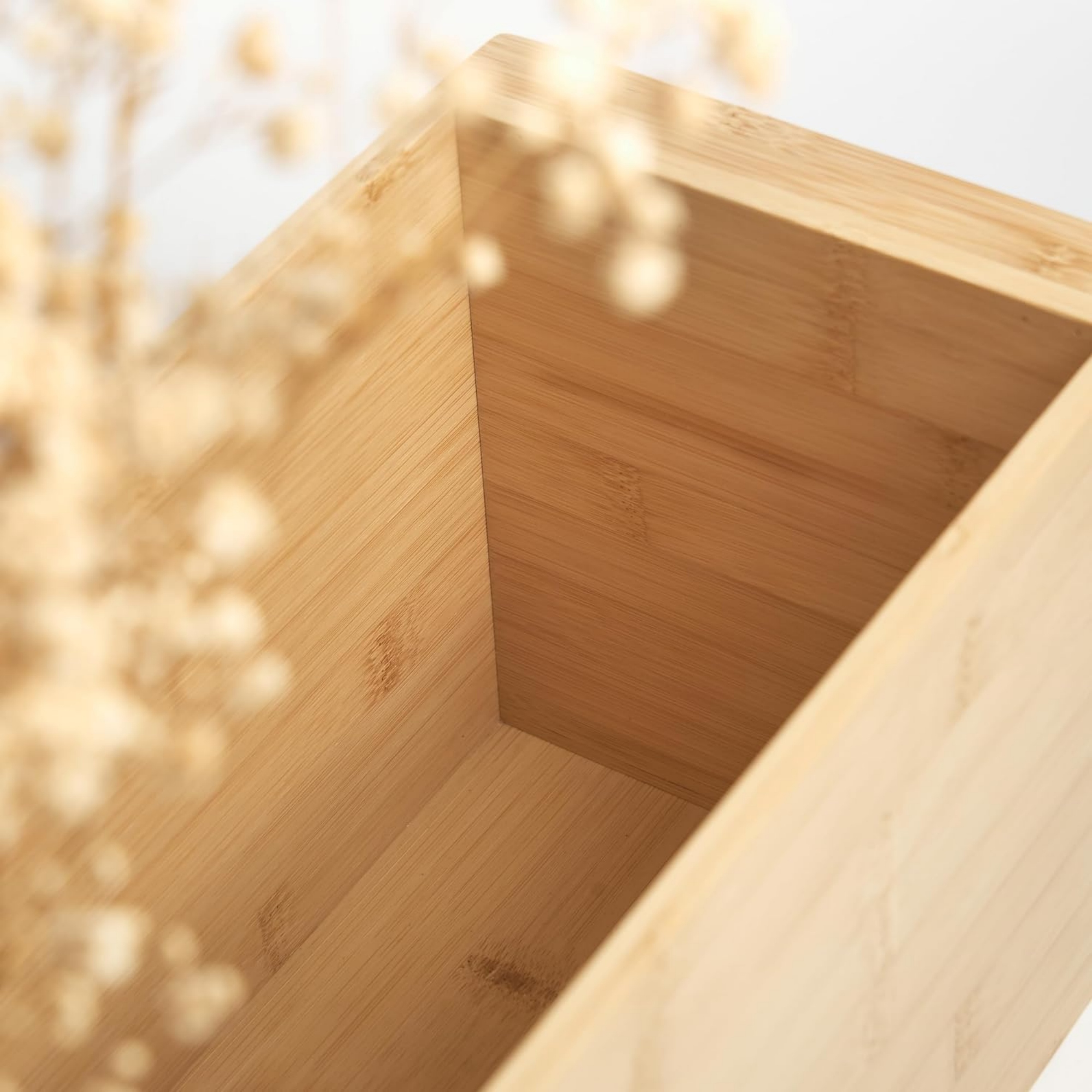 detail interior organizer bambu alami bersertifikat FSC