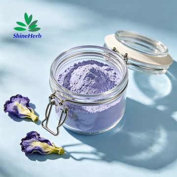 Bulk Butterfly Pea Flower Powder Natural Color Shifting Pigment For Drinks & Baking