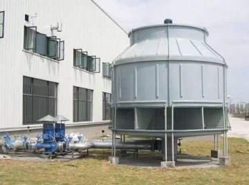 Tour de refroidissement à contre-courant ronde en PRV | Équipement de refroidissement industriel à circulation d'eau