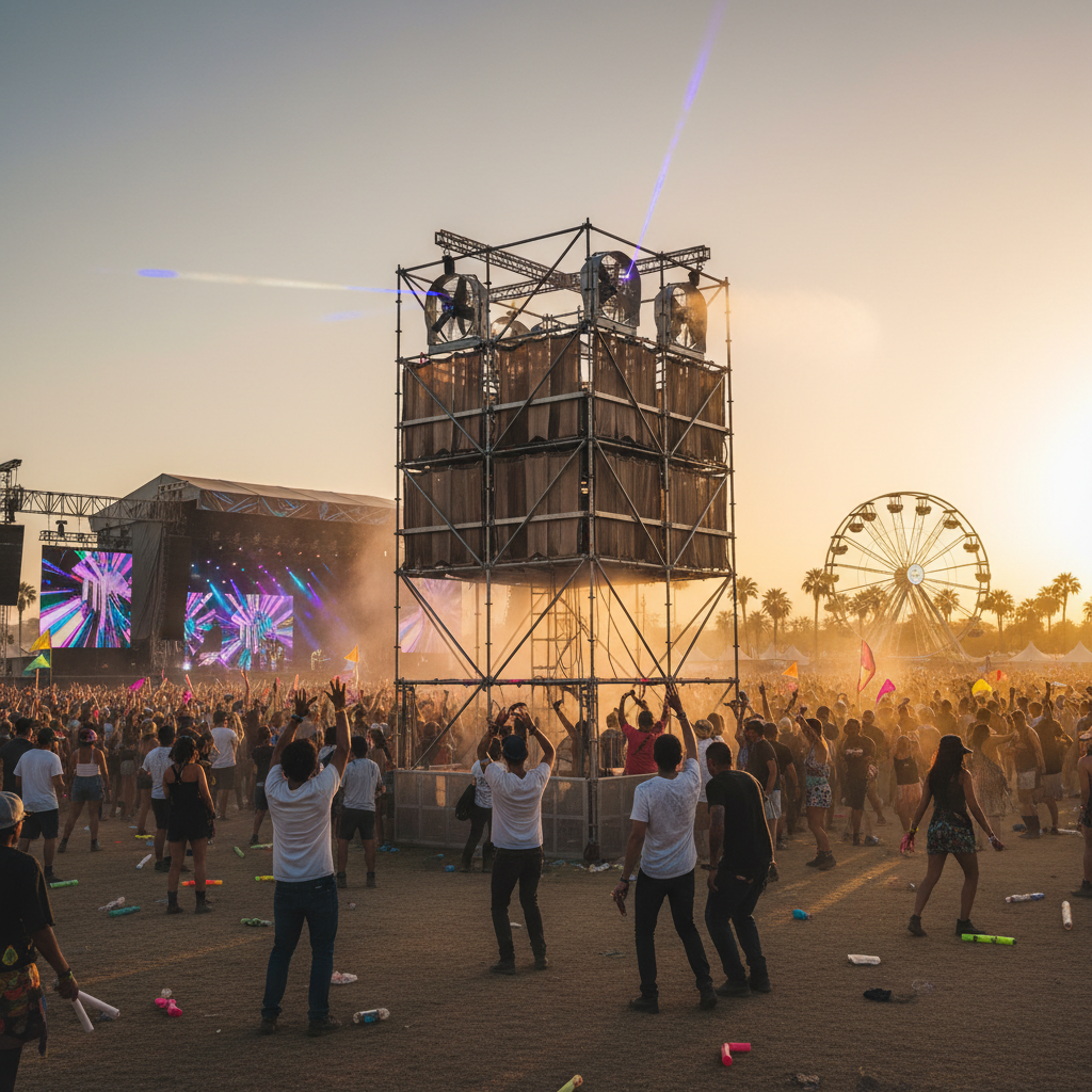 Menara Pendingin Evaporatif untuk Festival Musik & Konser