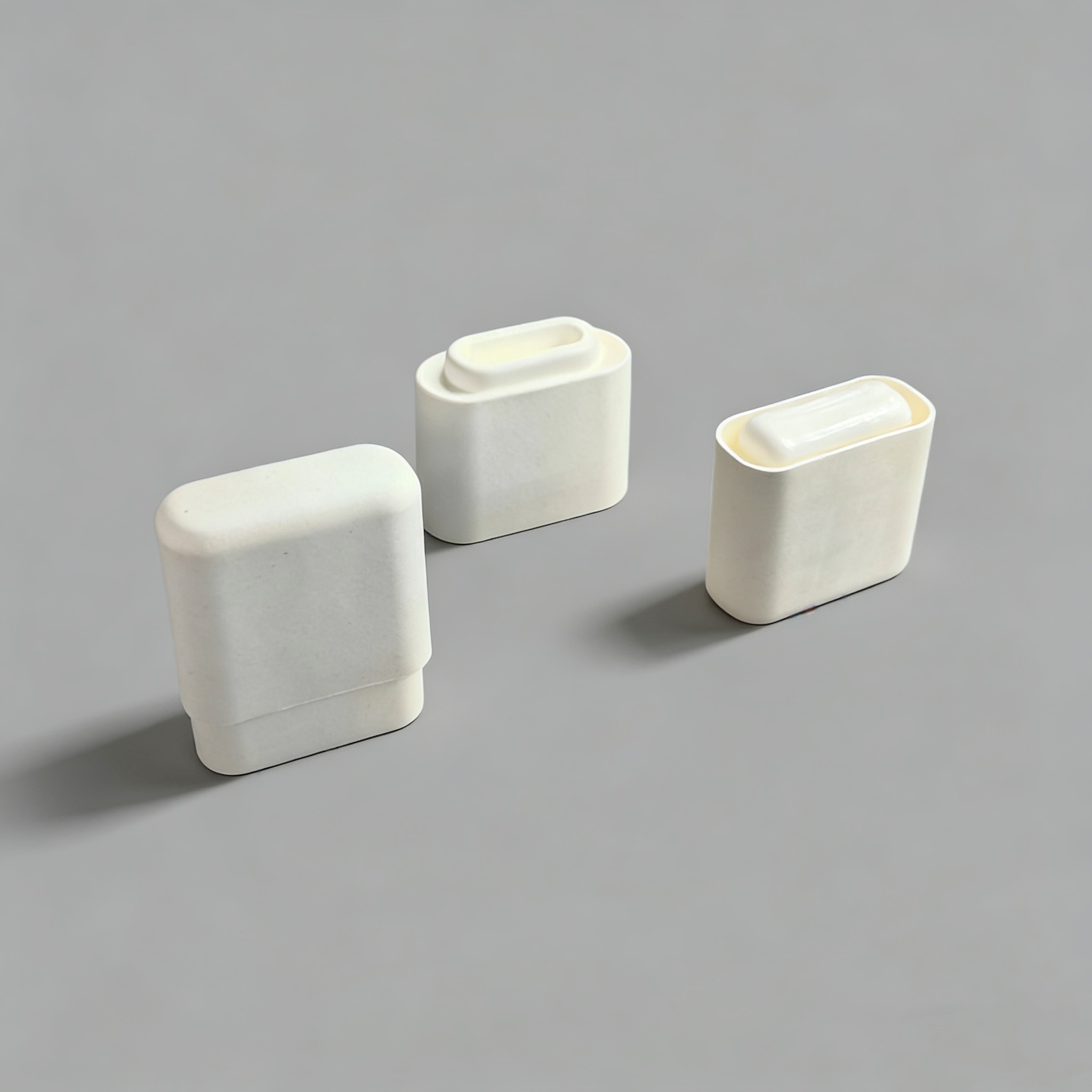 Customizable Molded Pulp Deodorant Refillable Sustainable Cosmetic Containers
