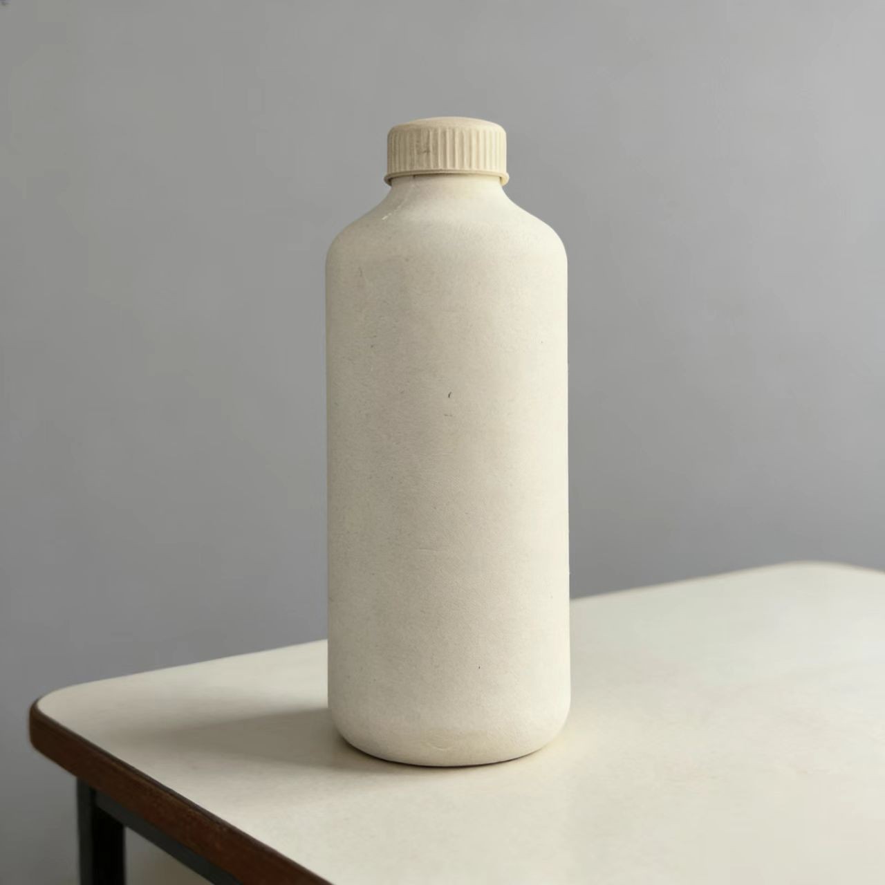 Custom 100% Biodegradable Molded Pulp Bottles | Leak-Proof Sustainable Packaging for Shampoo Conditioner Body Wash Lotion Cosmetics Drinks Powder Products