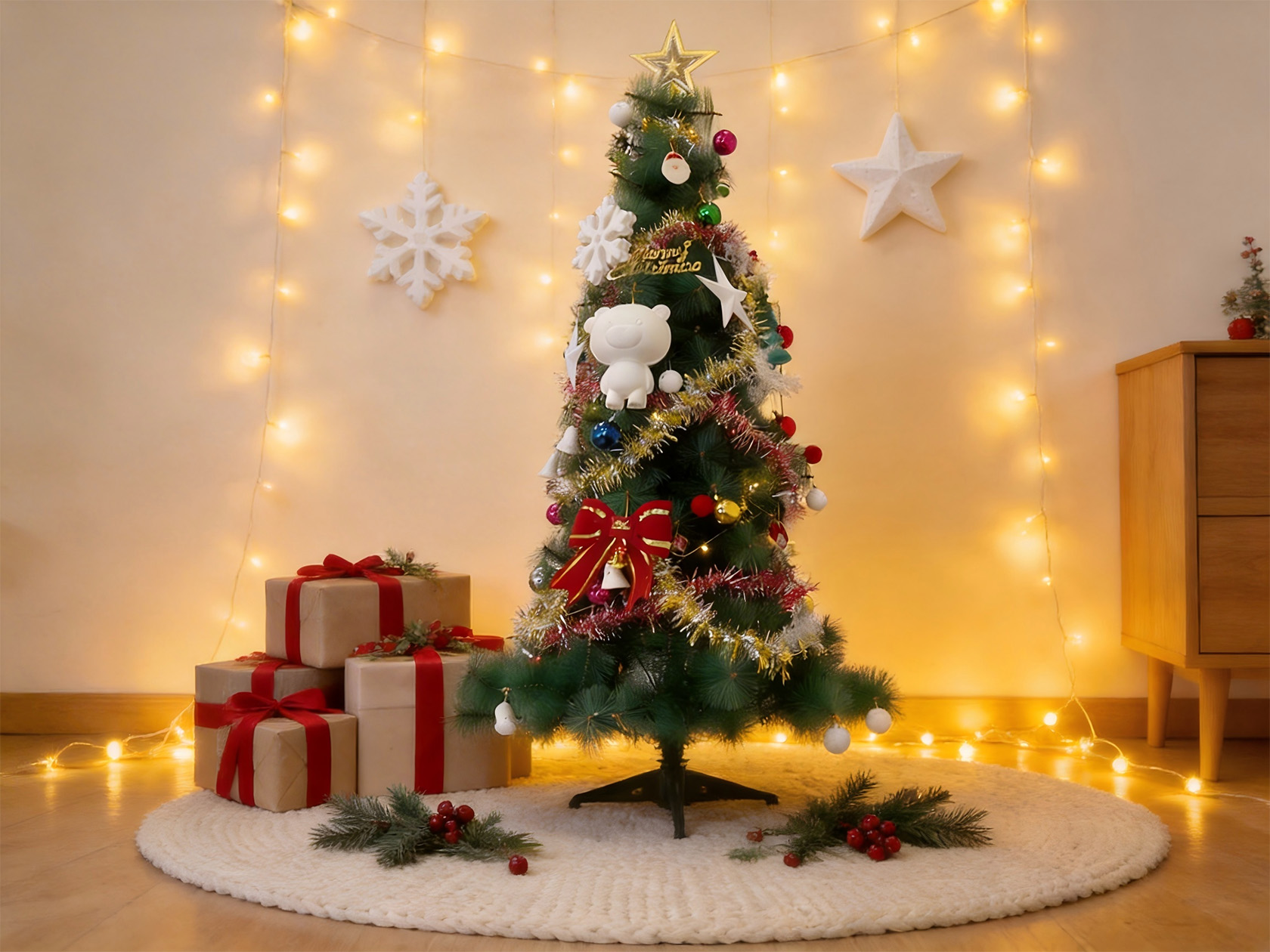 geformter Zellstoff Weihnachten1
