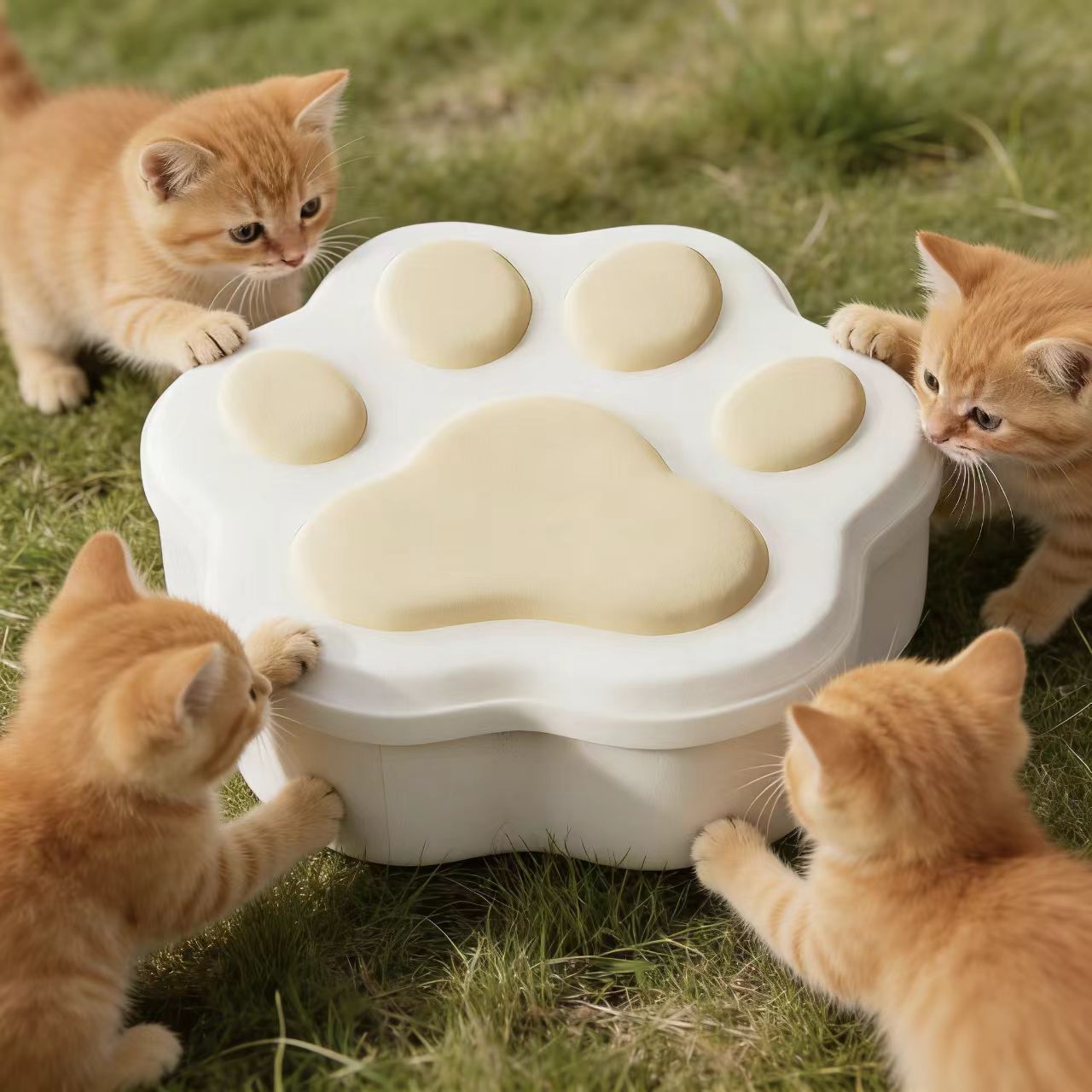 Molded pulp wet press pet food box
