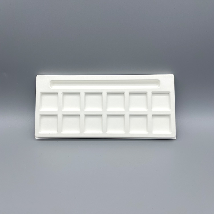 Sustainable Molded Pulp Tray Packaging for Eyeshadow Palettes
