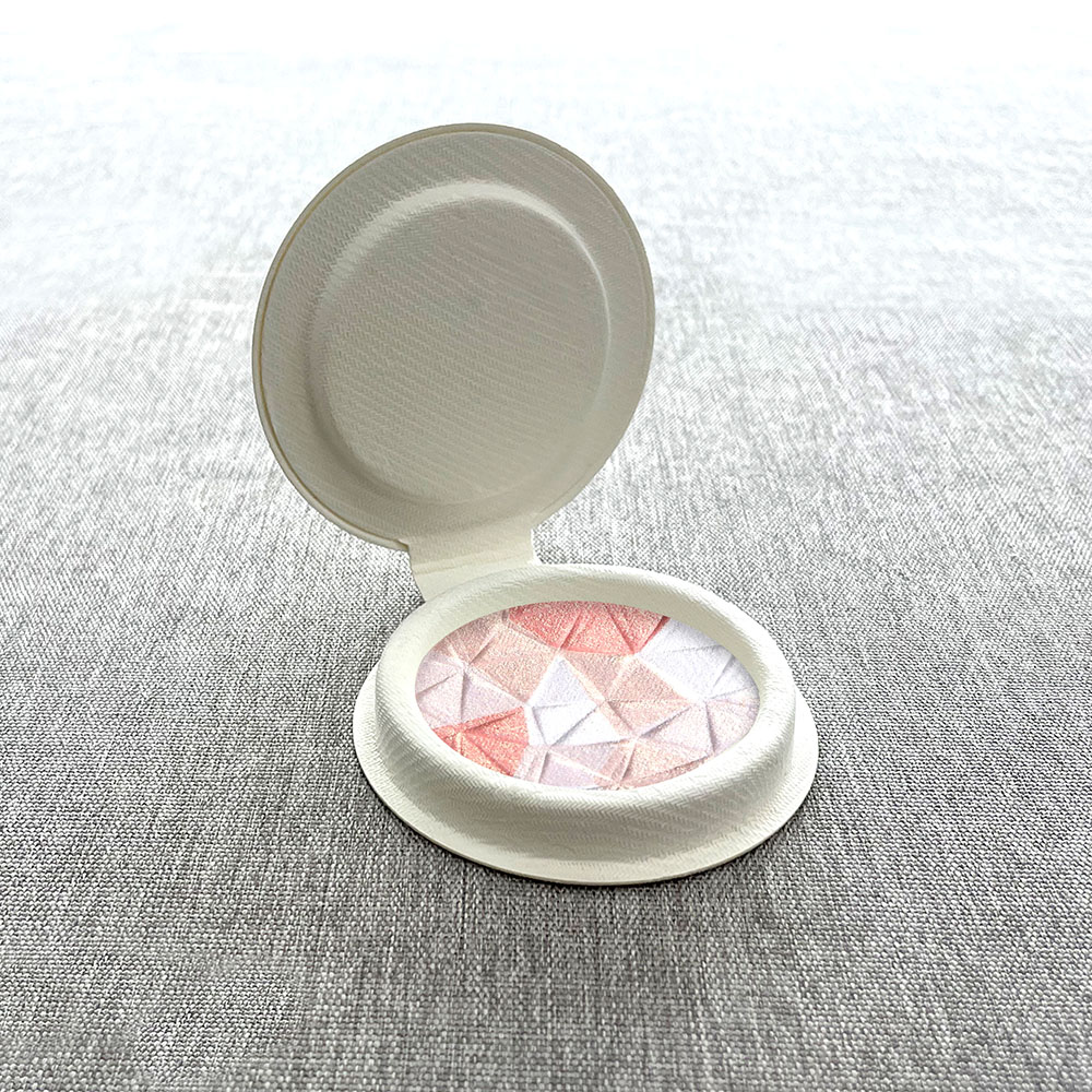 Biodegradable Molded Pulp Packaging for Blush -refill packaging