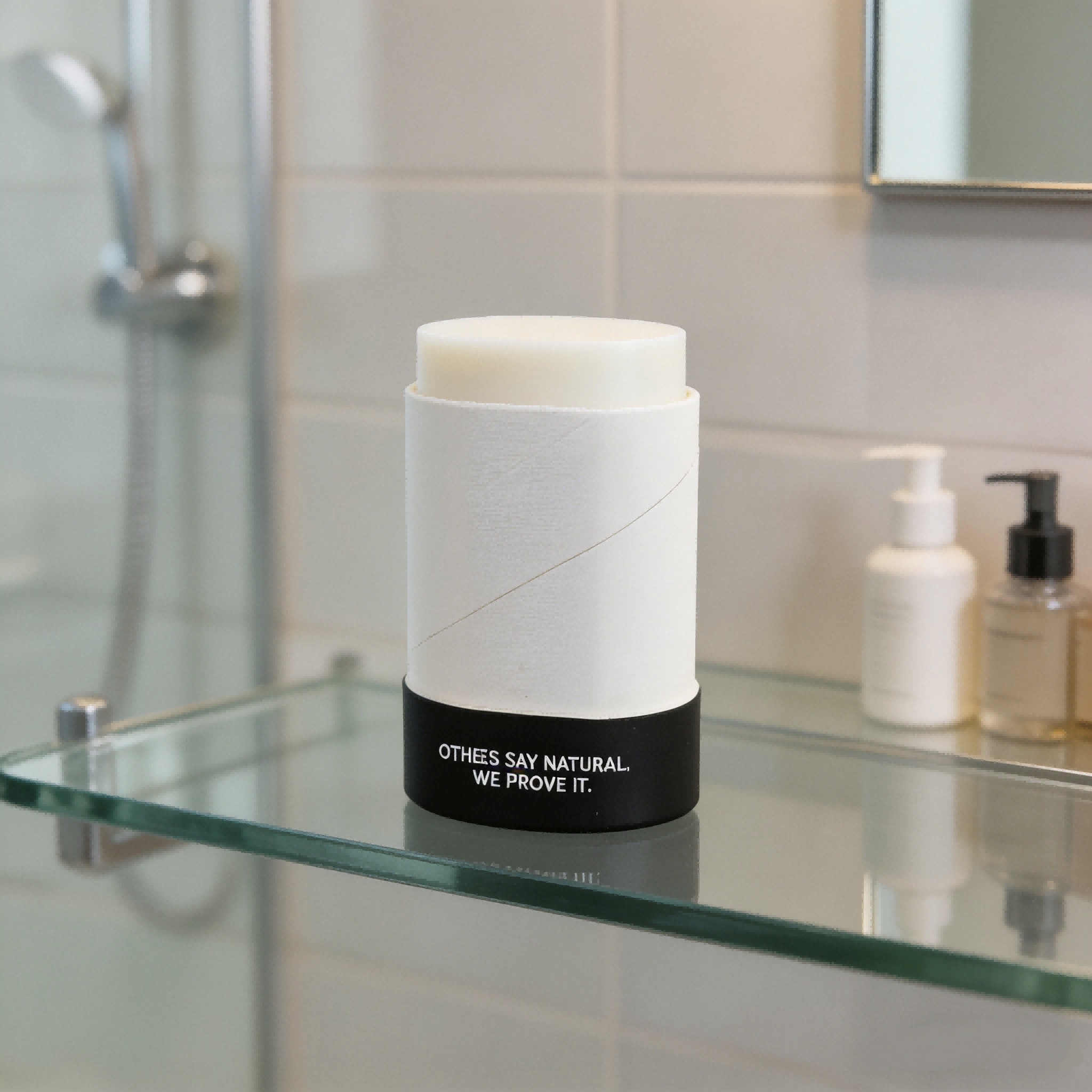 Déodorant en pâte à papier, emballage cosmétique rechargeable
