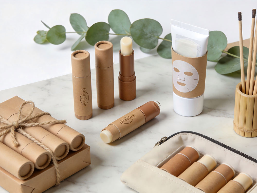 Déodorant en pâte à papier, emballage cosmétique rechargeable