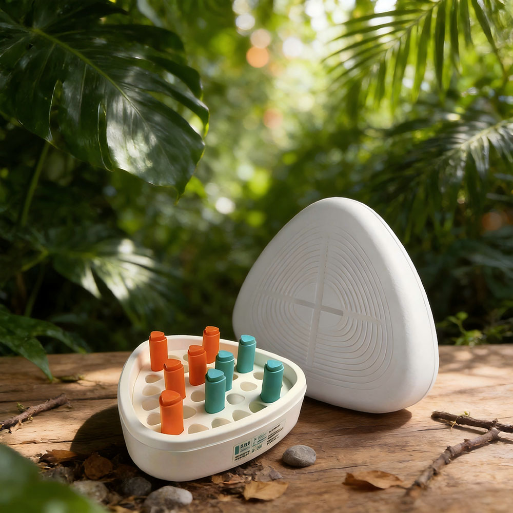 bagasse and bamboo pulp Deodorant refillable package