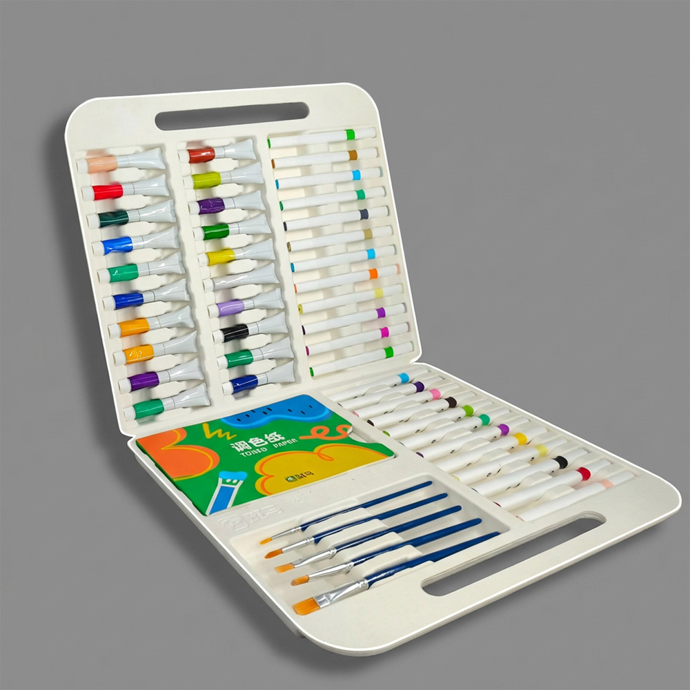 Recyclable Molded Pulp Tray Packaging For Art Marker Pen Sets