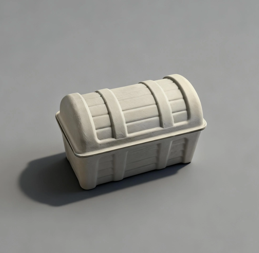 100% Biodegradable Dry-Pressed Fiber Packaging Box