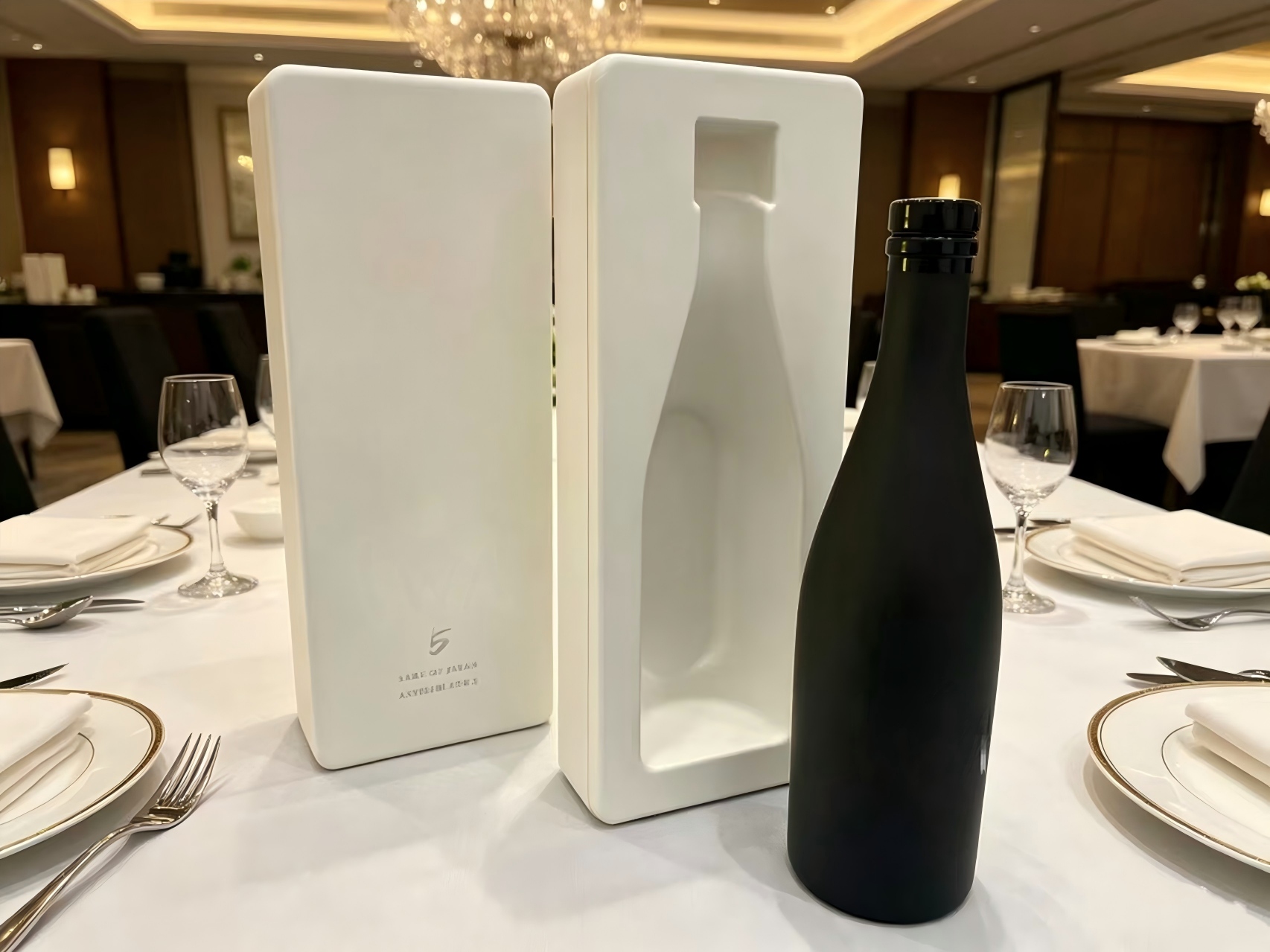 Insert d'emballage écologique pour bouteille de vin