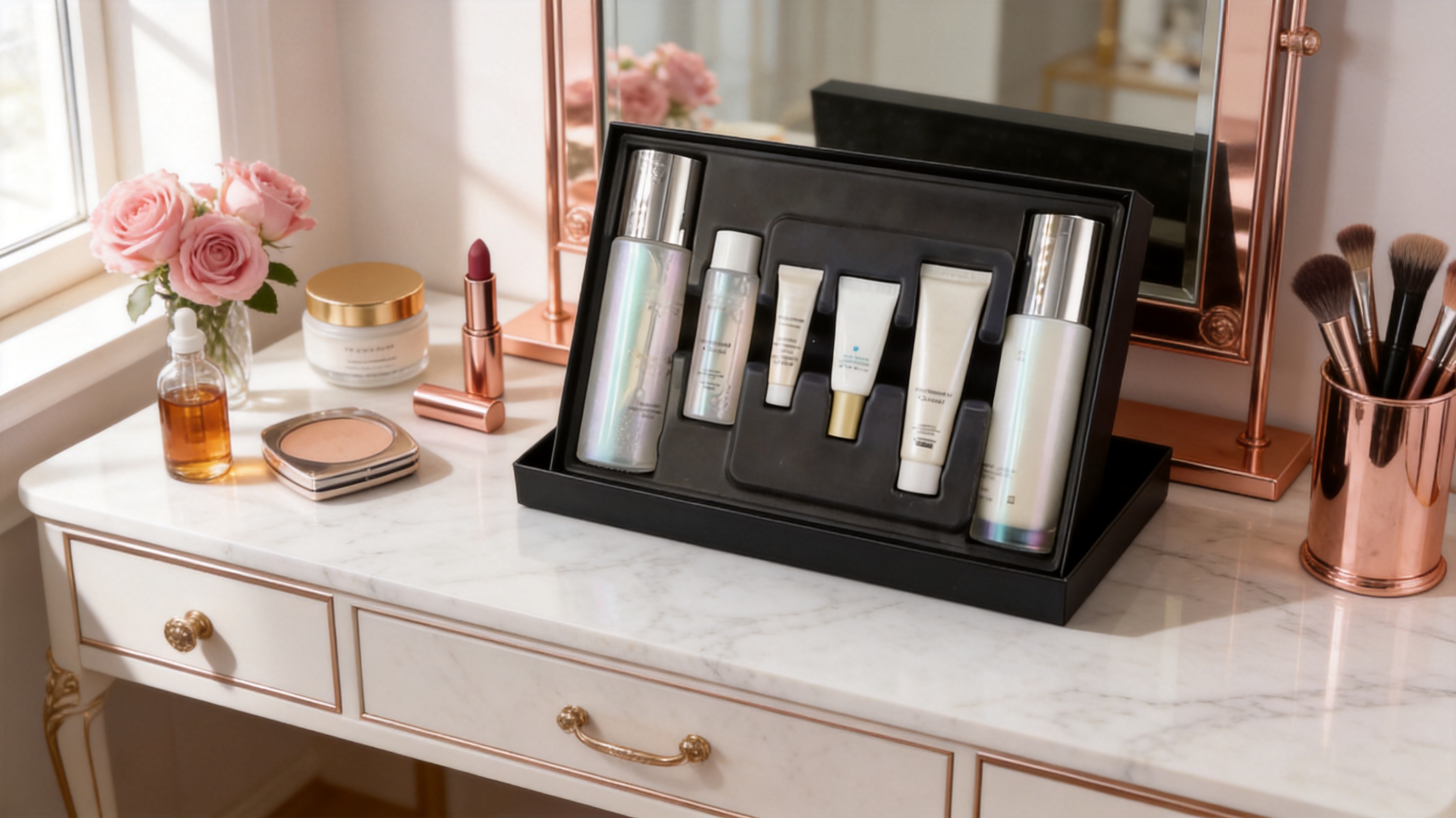Plateau cosmétique biodégradable, directement du fabricant