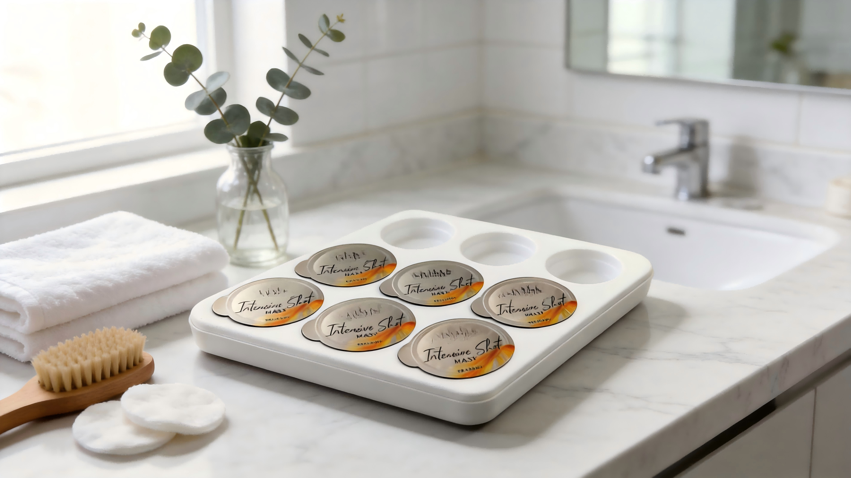 Plateau en pulpe moulé OEM pour marques de beauté