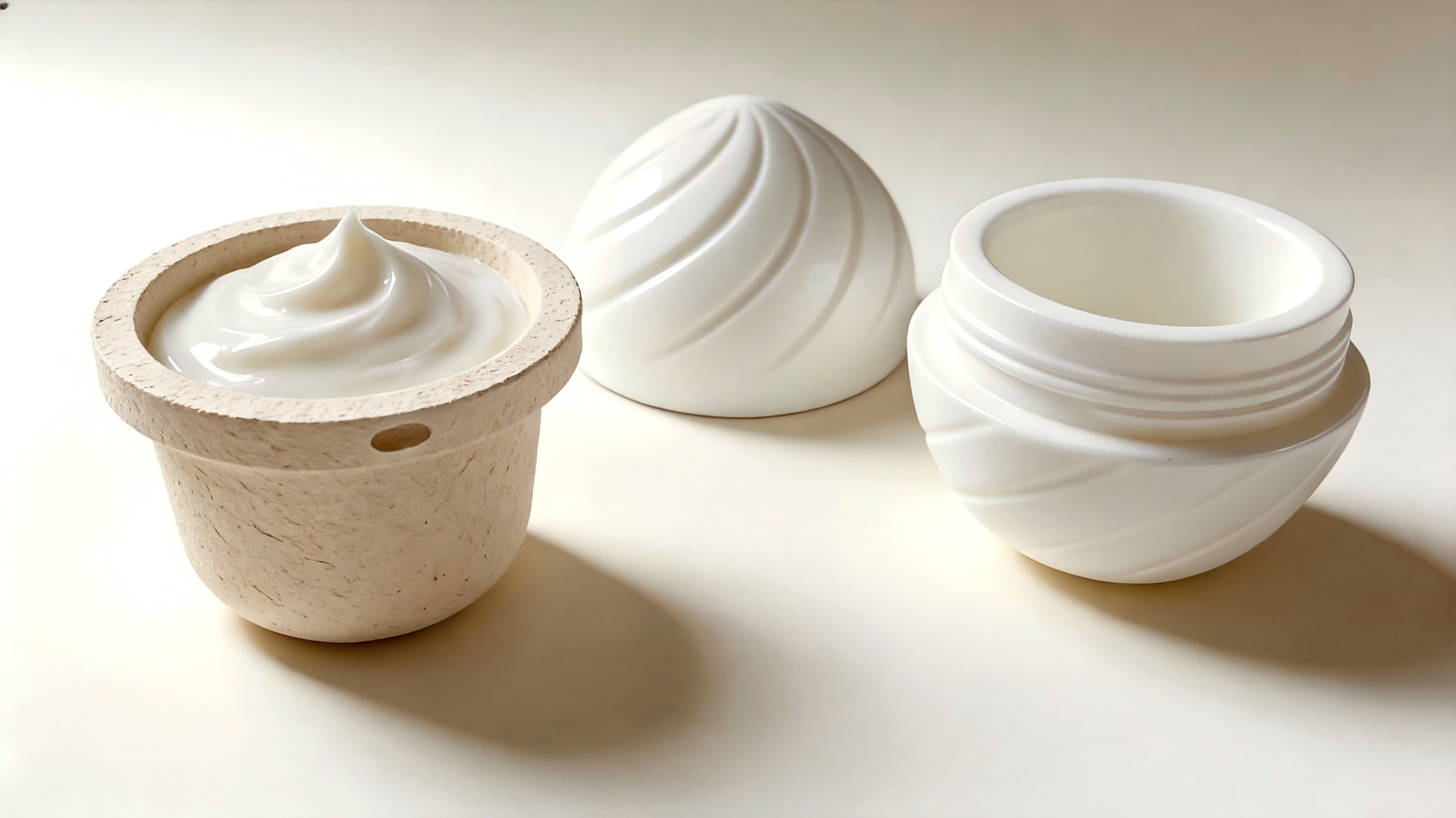 Gobelet de recharge en pâte à papier compostable sans plastique