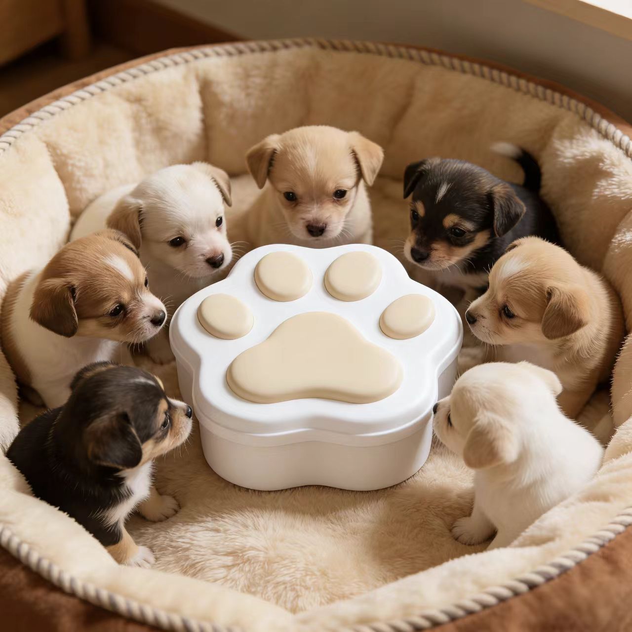 Sustainable plastic free pet wood package