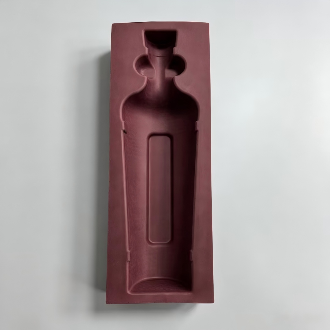 Bouteille de vin en pulpe de presse humide biodégradable...
