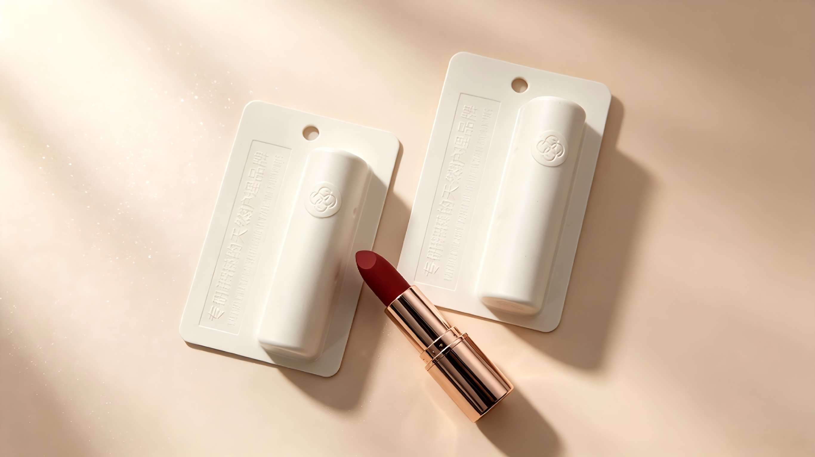 sustainable molded fiber lipstick packaging