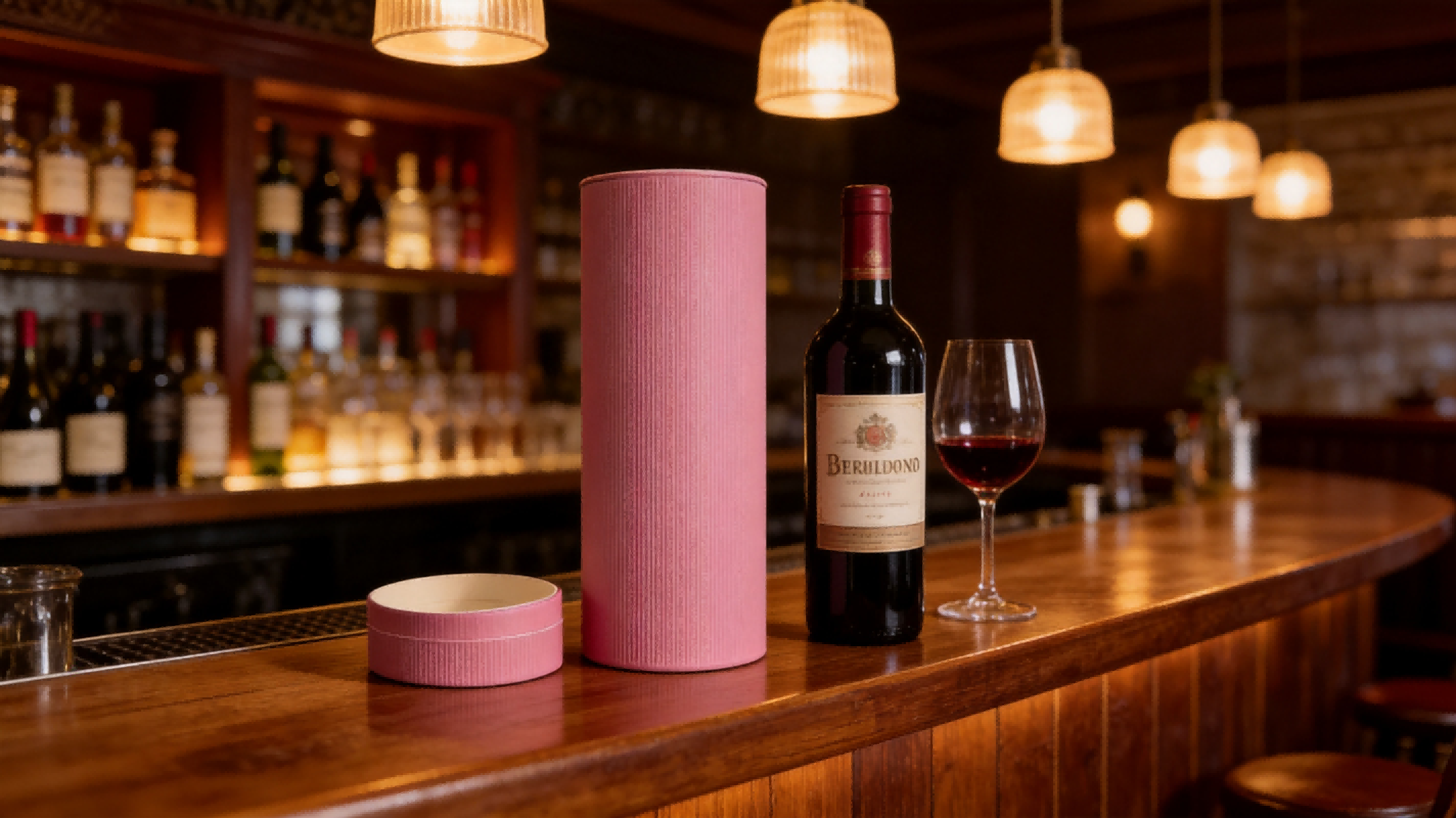 Sustainable Molded Pulp Barrel with Custom Inner Tray