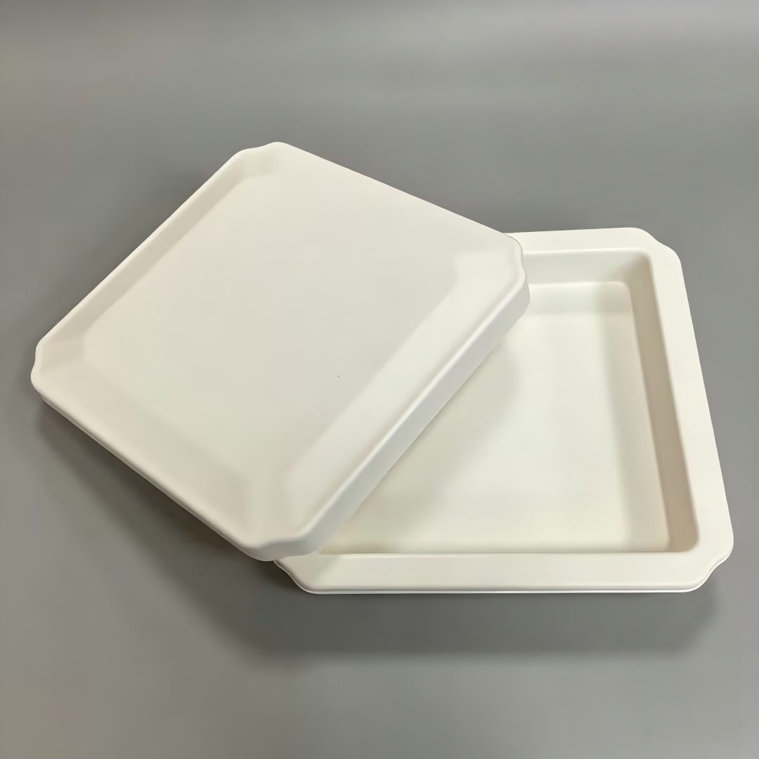 Square Wet-Pressed Molded Pulp Gift Box 240x240x92mm