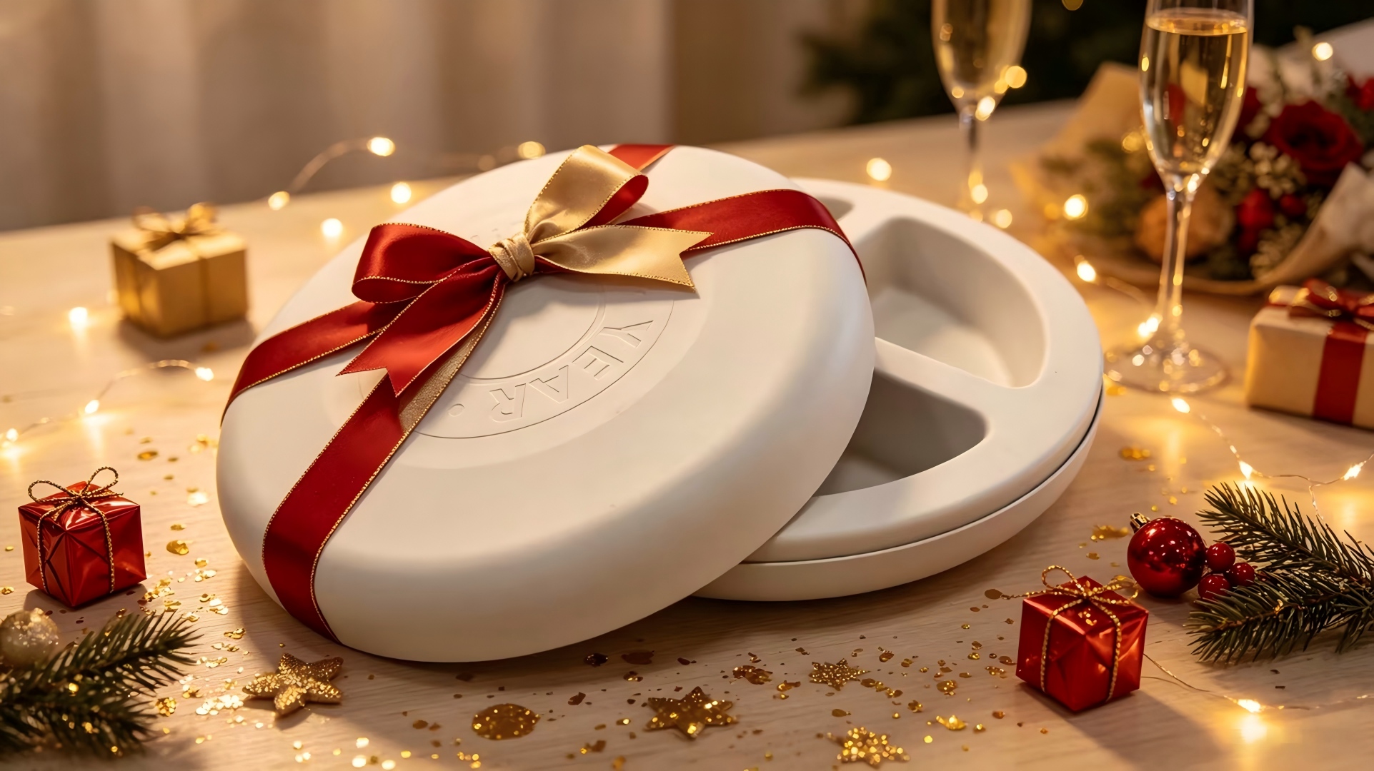 wet pressed pulp round gift box