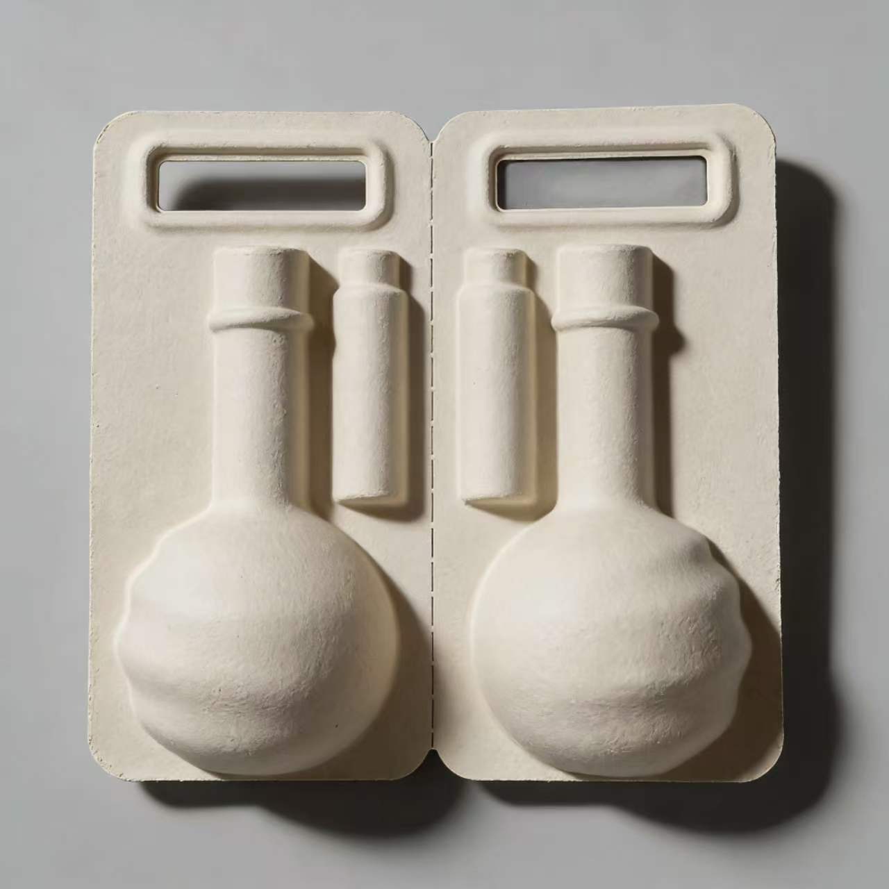 Eco-Friendly Molded Pulp Clamshell Cosmetic Packaging
