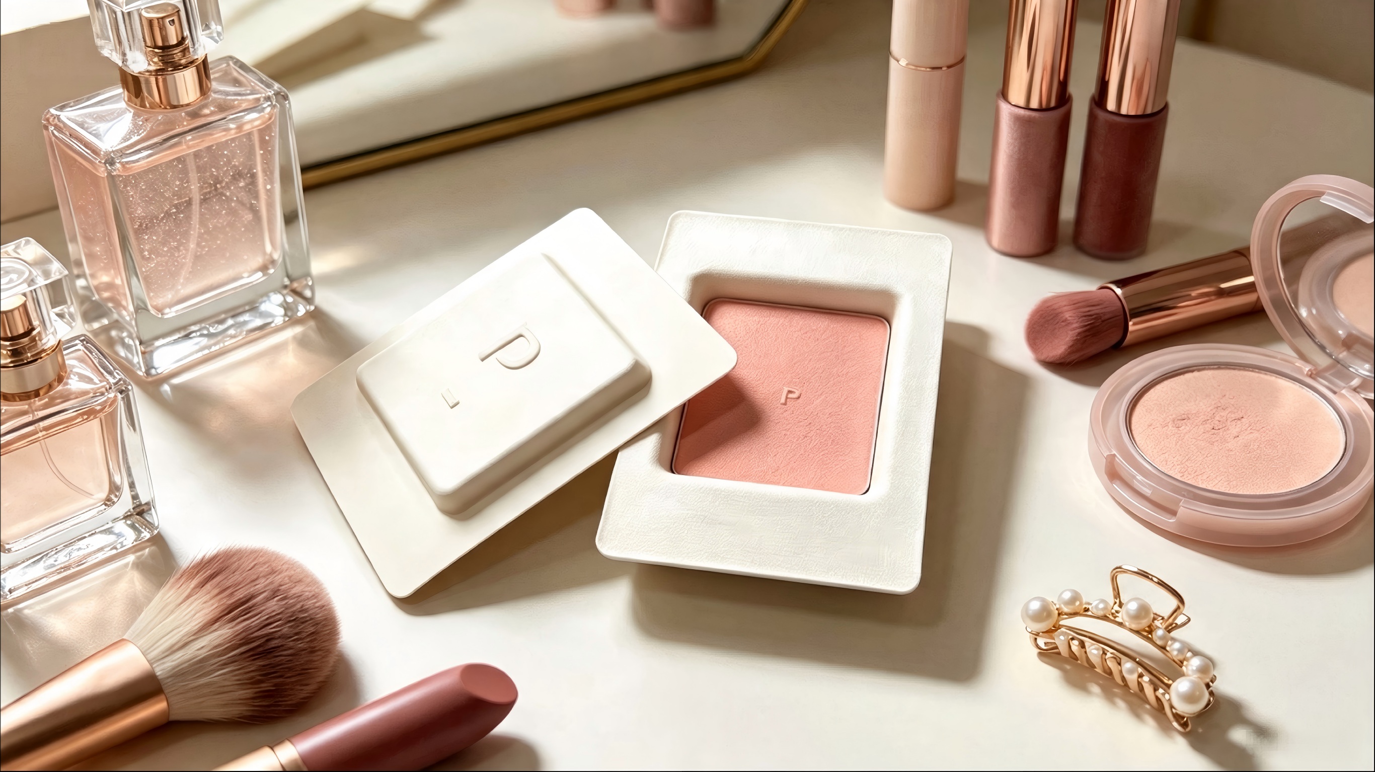Recharge de bagasse pour poudrier cosmétique