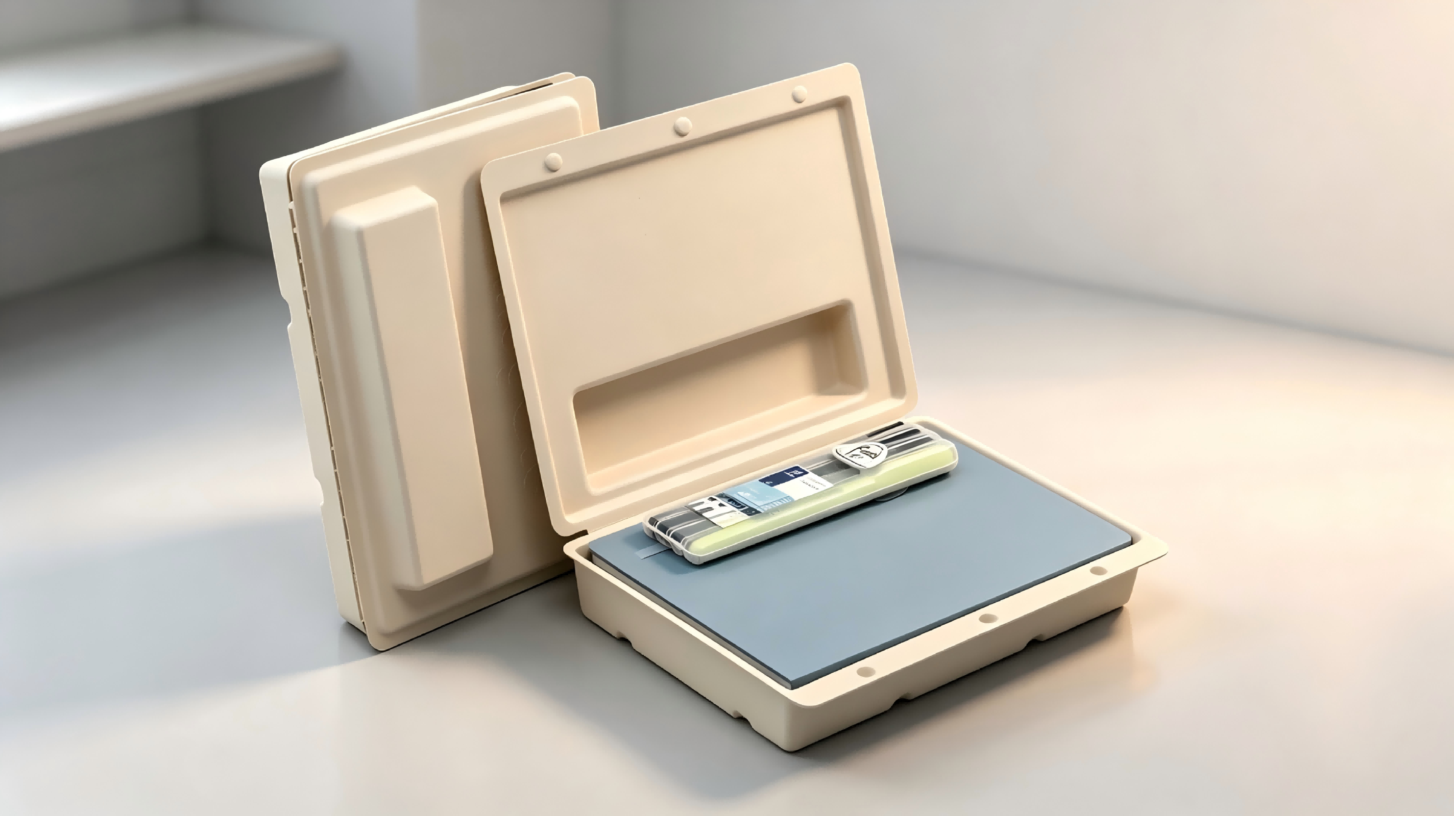 Plant fiber pen packaging box