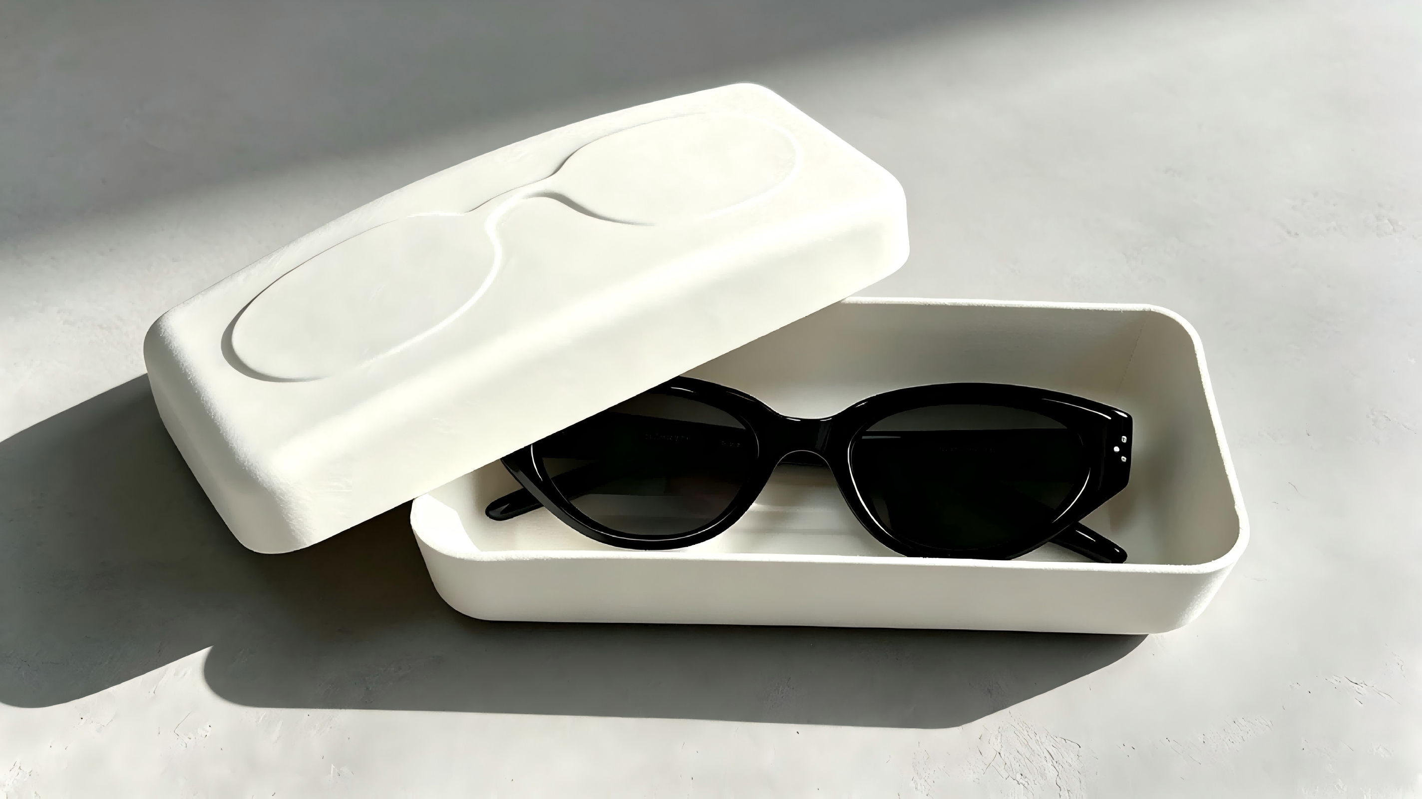 Boîte à lunettes en pulpe durable