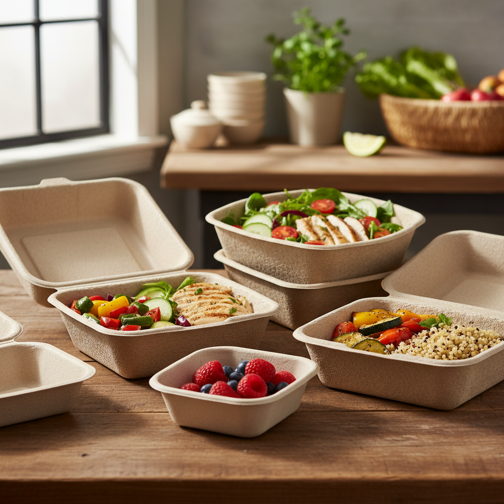 Biodegradable Clamshell Packaging For Food Boxes
