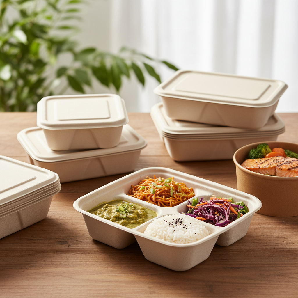 Biodegradable Food Containers For Takeout Trays