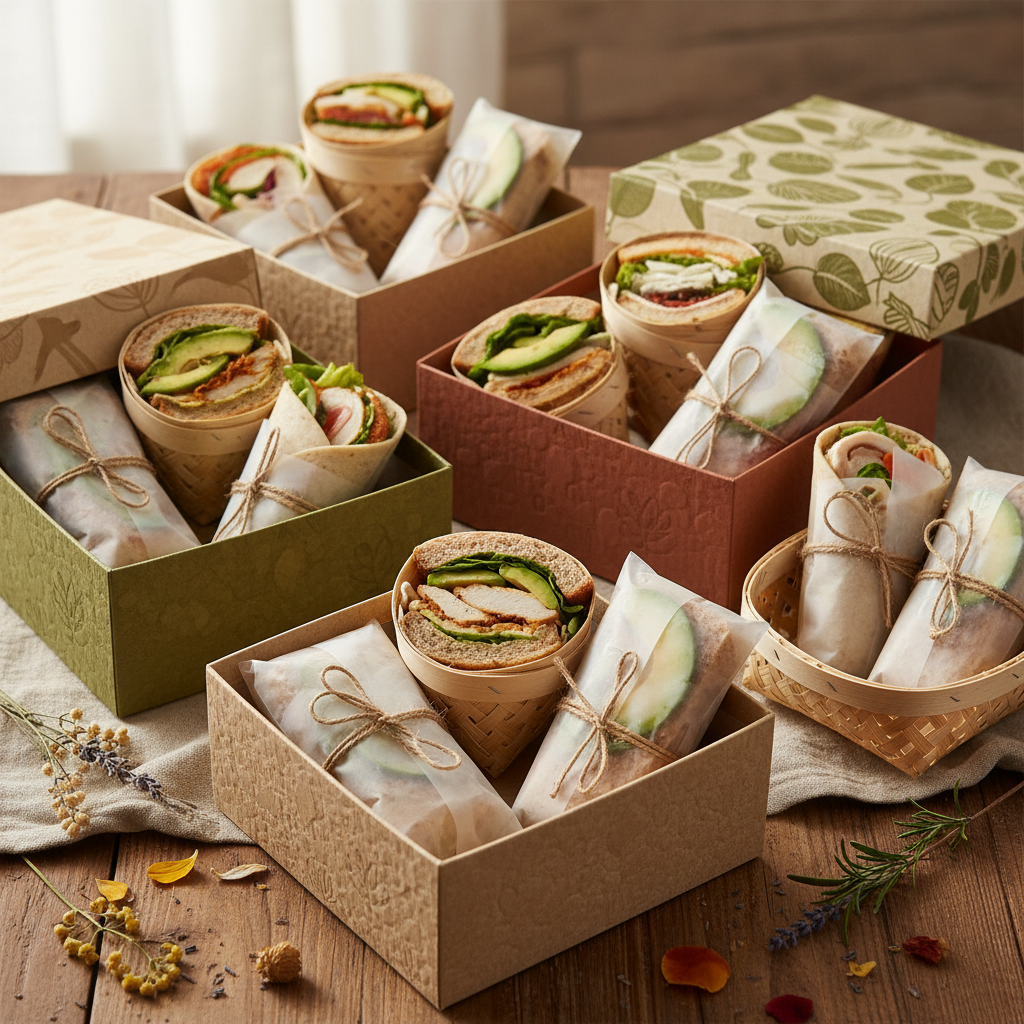 Biodegradable Sandwich Packaging For Gift Boxes