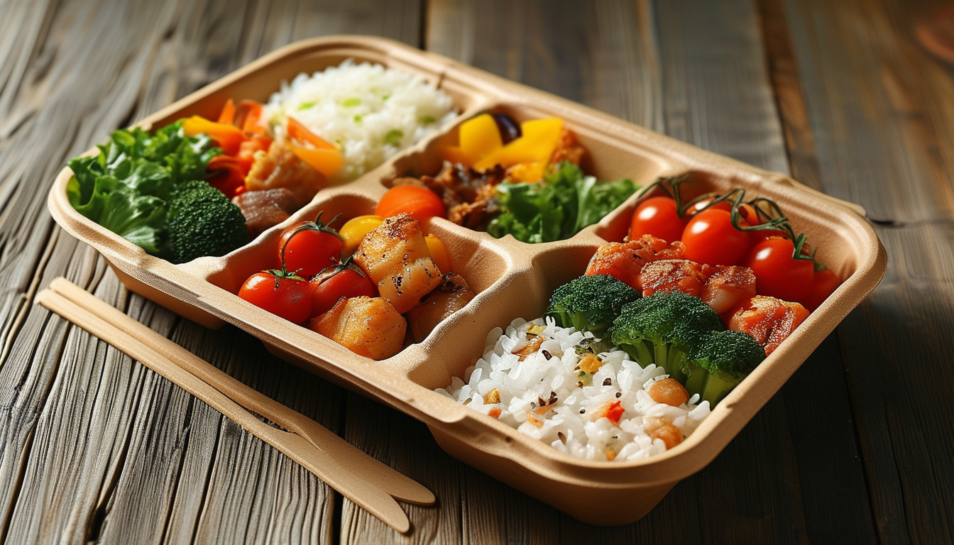 Biodegradable Container For Takeout Trays