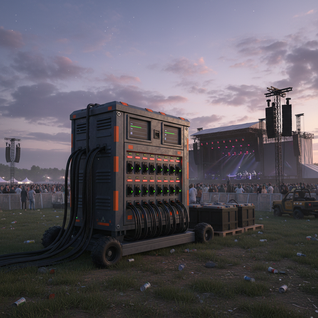 Industrial Battery Charger For Music Festivals And Concerts