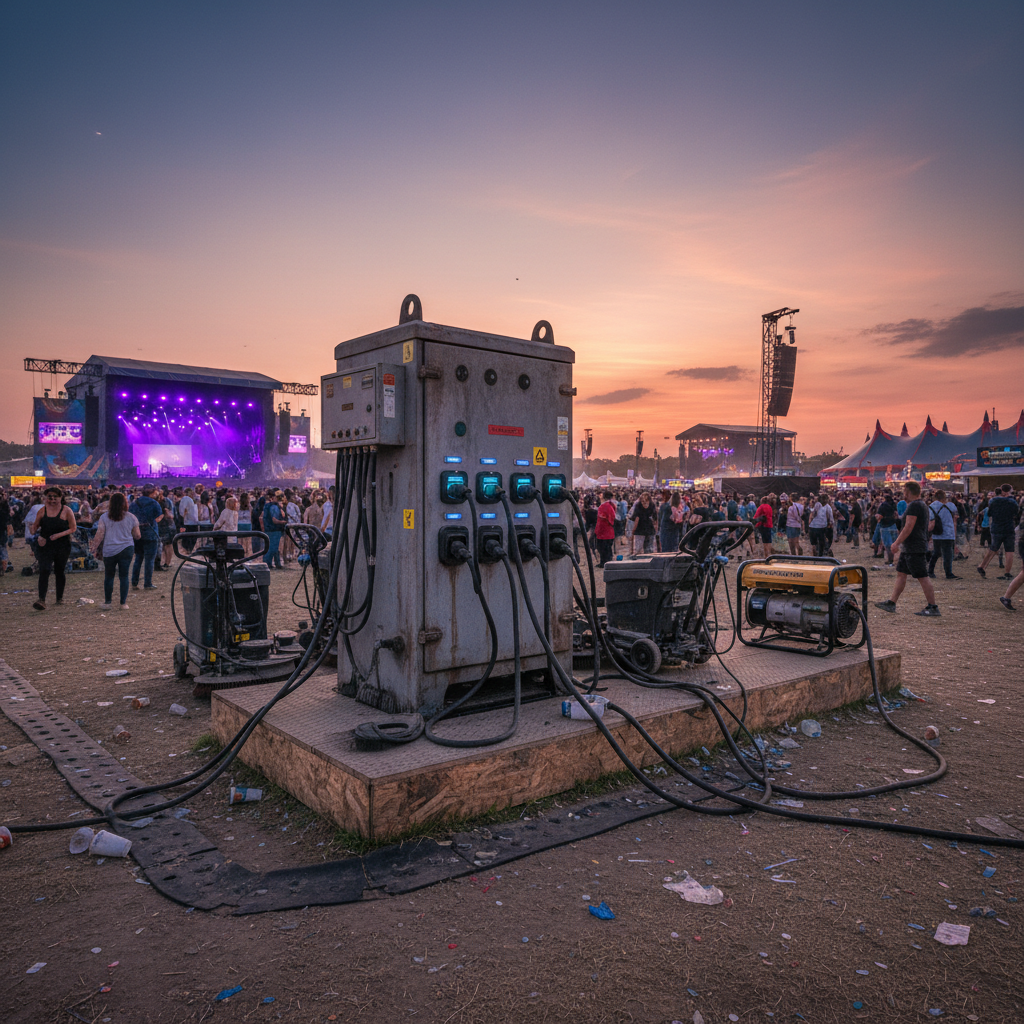 Floor Scrubber Charger For Music Festivals And Concerts