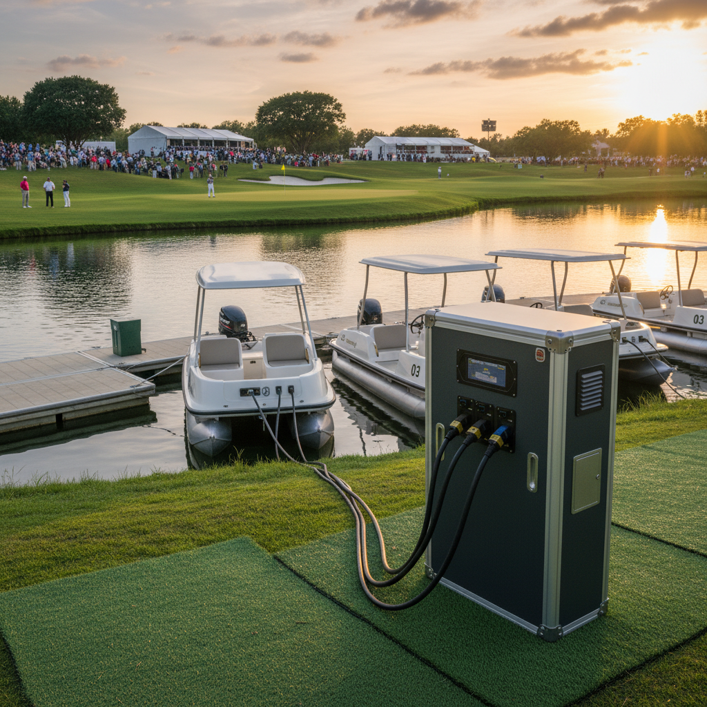 Boat Battery Charger For Professional Golf Tournaments